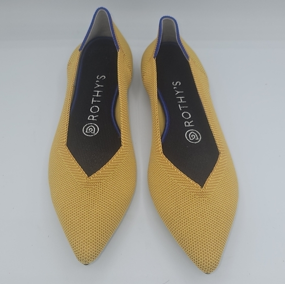 Rothy's Retired The Point in Marigold Yellow Size 6.5 - Picture 2 of 11